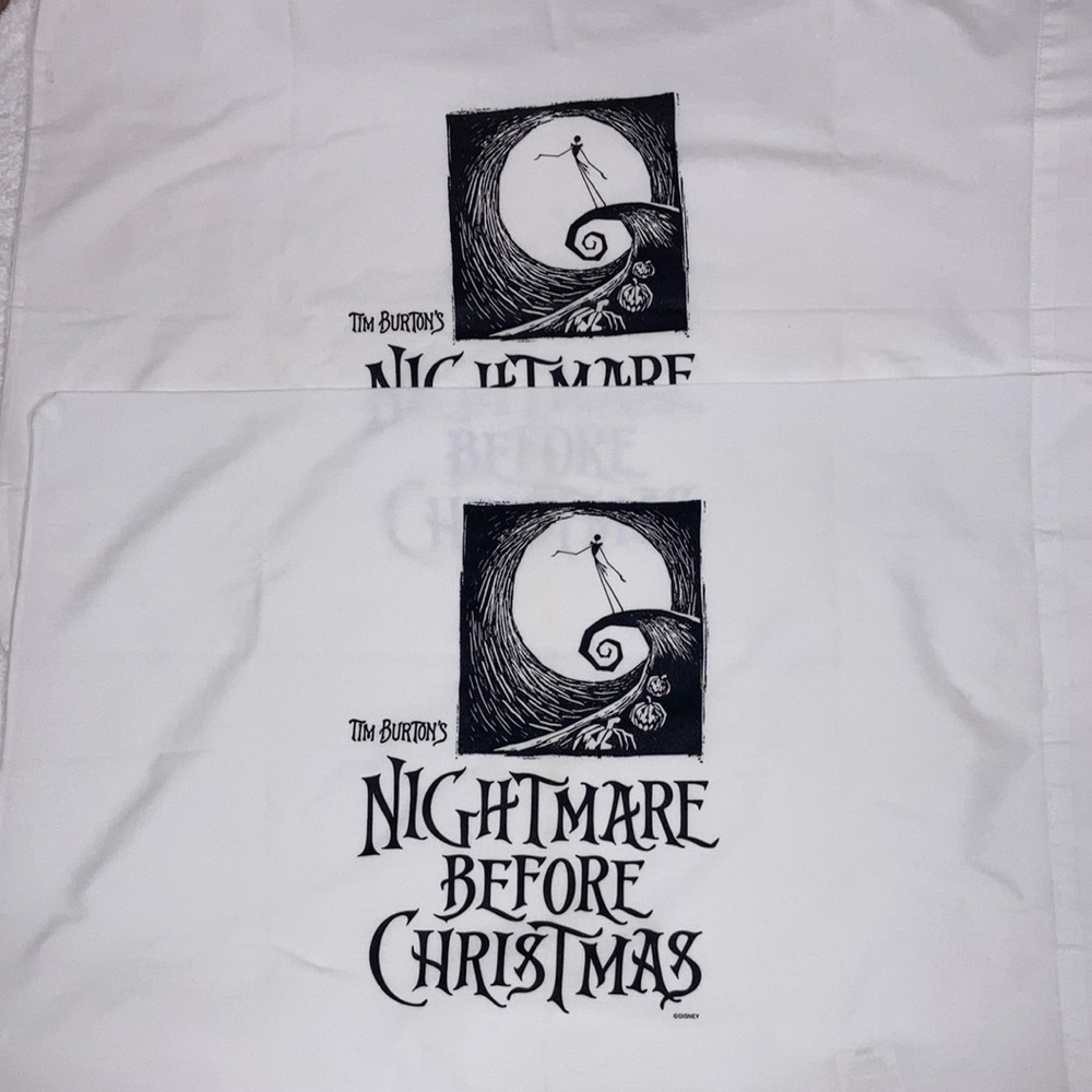 The nightmare before Christmas non iron percale standard pillow cases